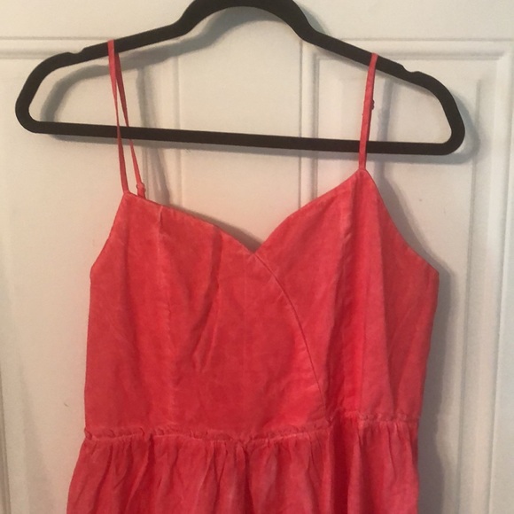 Umgee Raspberry Mineral Wash Sweetheart Neck Dress - Picture 7 of 10